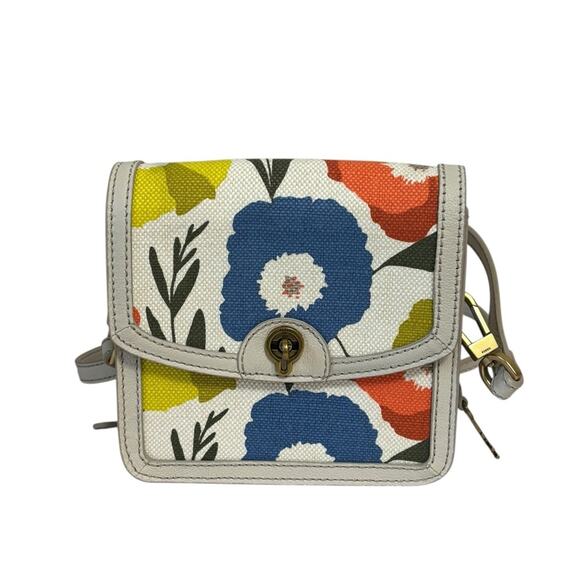 Fossil Ainsley Small Twist Lock Crossbody Bag in Light Floral - Picture 1 of 7